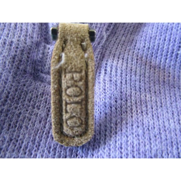 Polo Ralph Lauren Estate Rib Quarter Zip Light Purple Cotton Men's XXL EUC - Picture 13 of 16